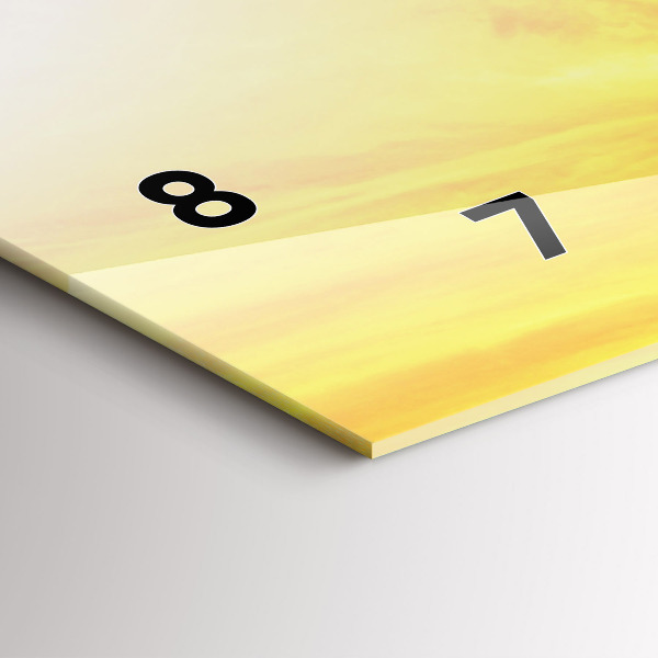 Horizontal wall clock The Eiffel Tower in Paris