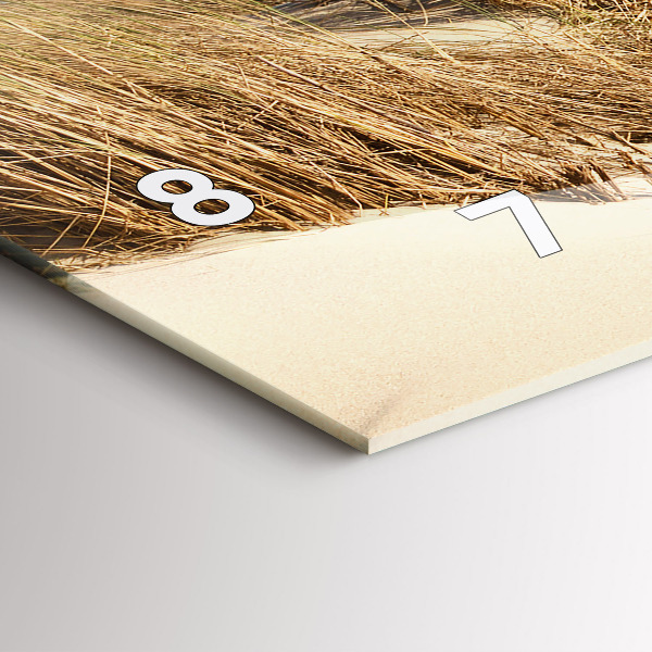 Horizontal wall clock View of the beach