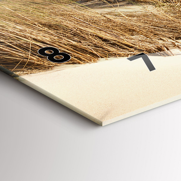 Horizontal wall clock View of the beach