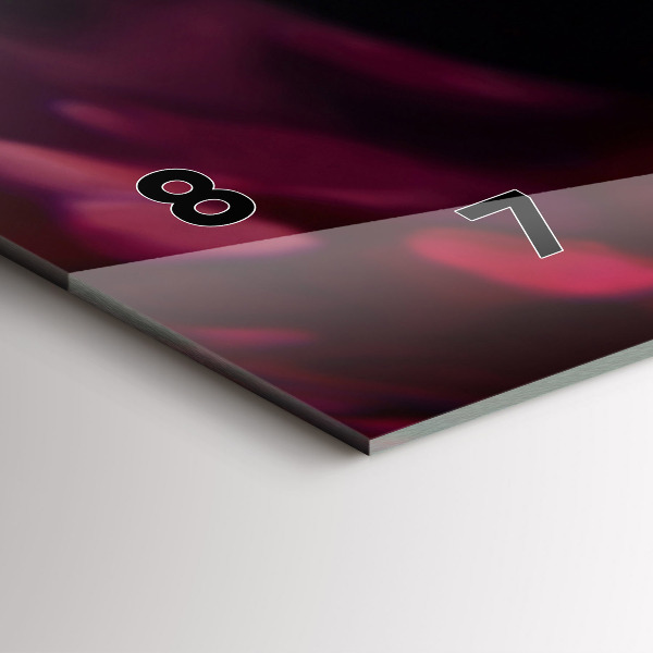 Horizontal wall clock Wine