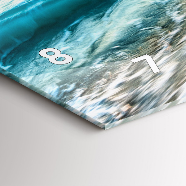 Horizontal wall clock Beach, sea and sand