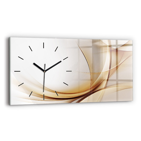 Horizontal wall clock Golden abstraction