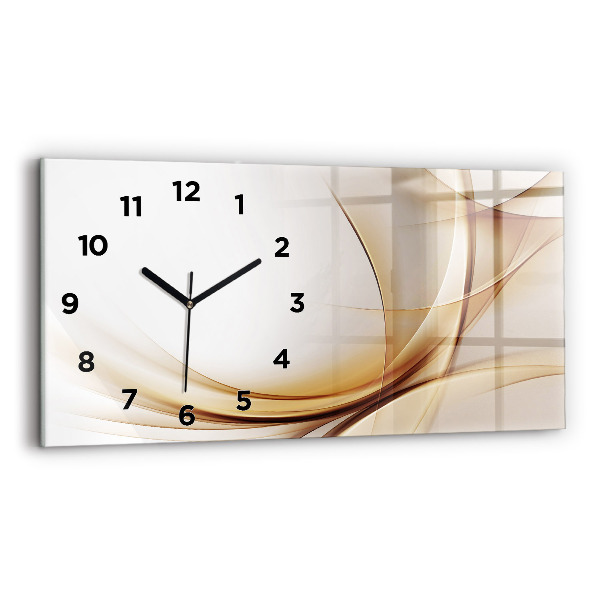 Horizontal wall clock Golden abstraction