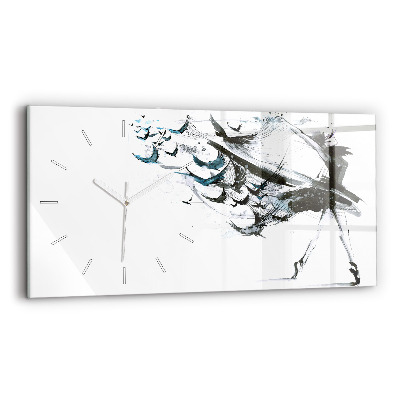 Horizontal wall clock Woman dancing ballet