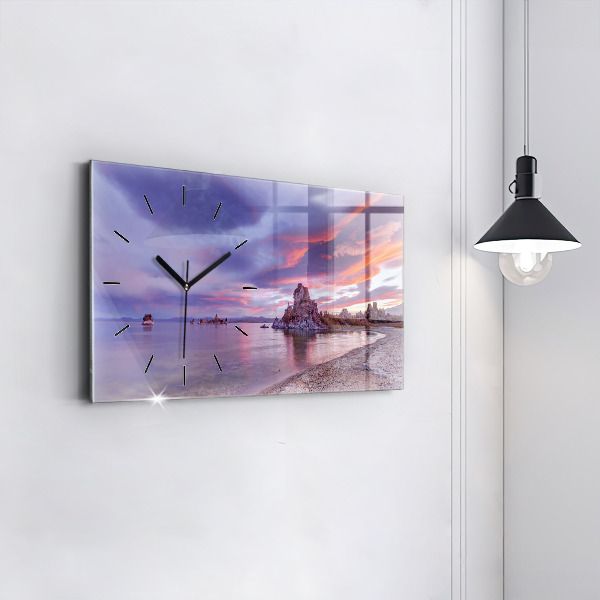 Horizontal wall clock California Sunrise