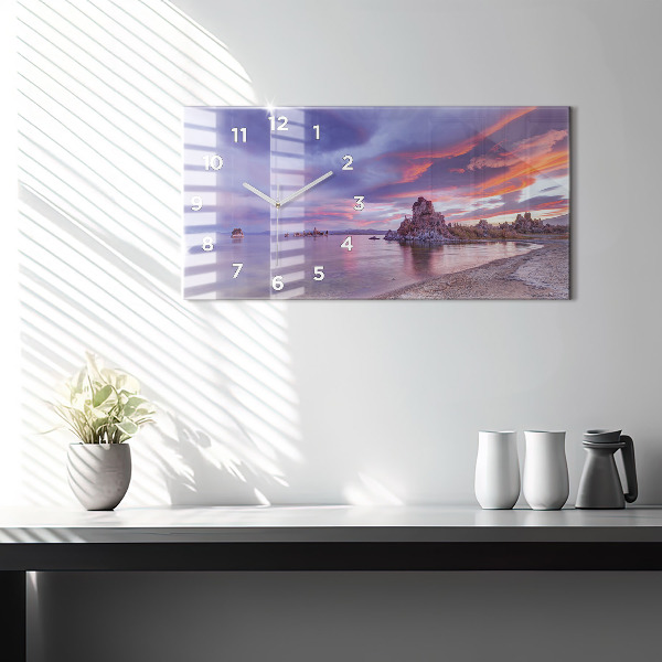Horizontal wall clock California Sunrise