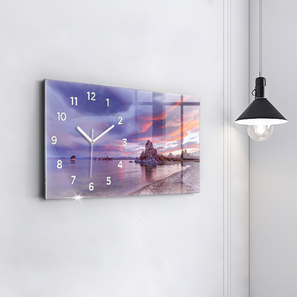 Horizontal wall clock California Sunrise