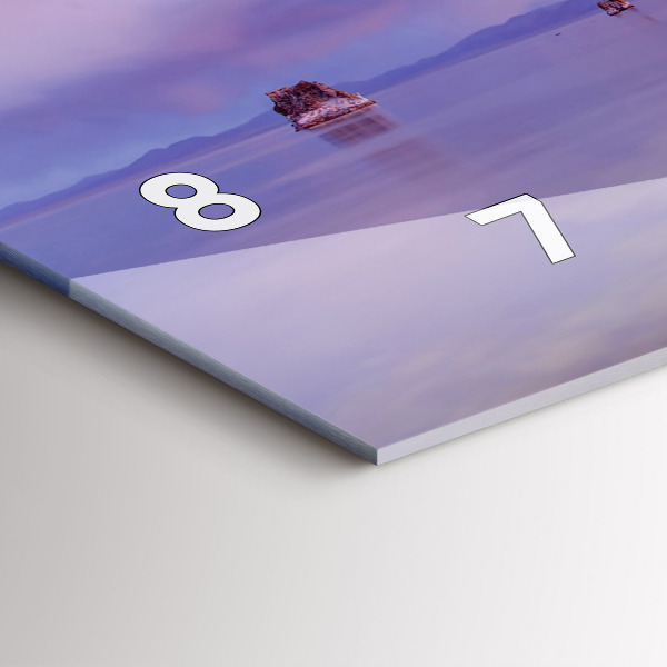 Horizontal wall clock California Sunrise