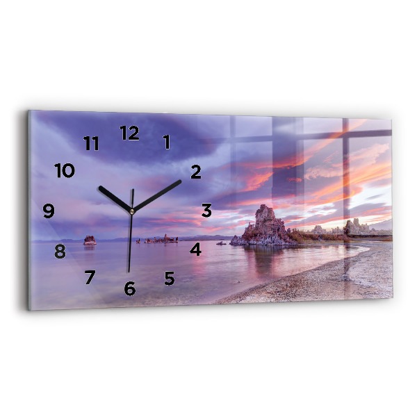 Horizontal wall clock California Sunrise