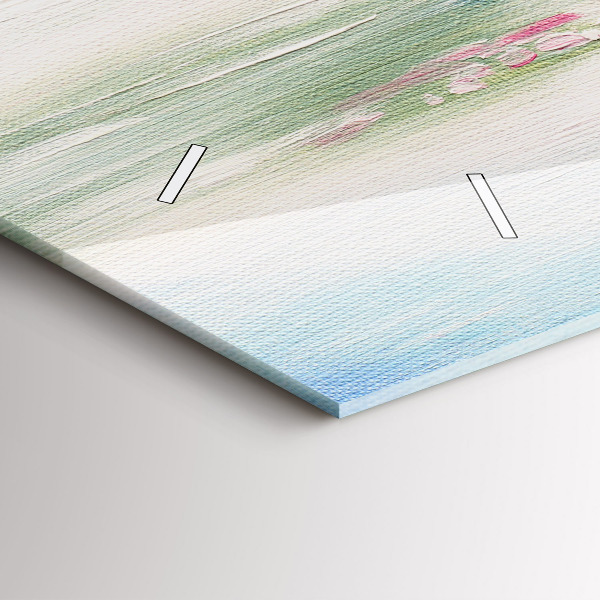 Horizontal wall clock Tree Mosaic