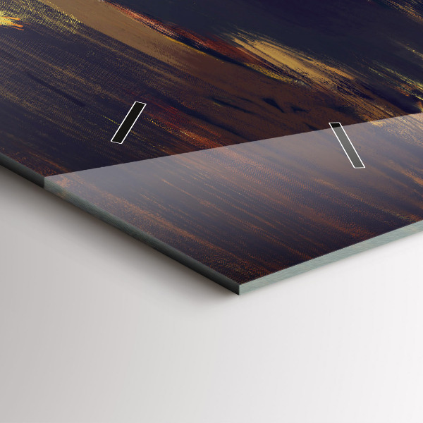 Horizontal wall clock Impressionism in art Market Square