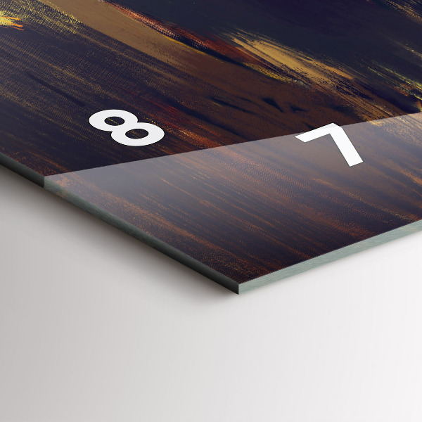 Horizontal wall clock Impressionism in art Market Square