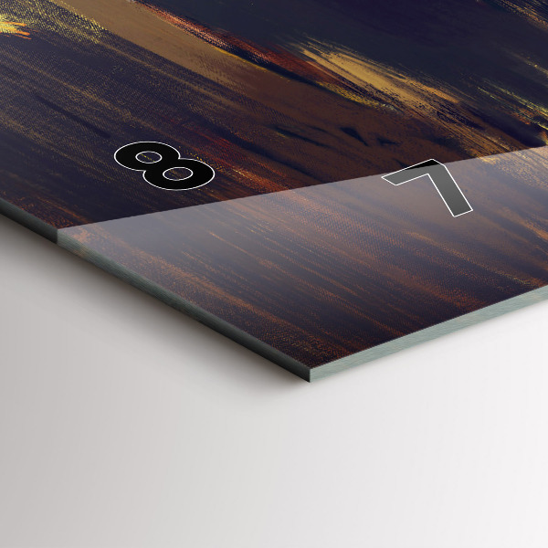 Horizontal wall clock Impressionism in art Market Square