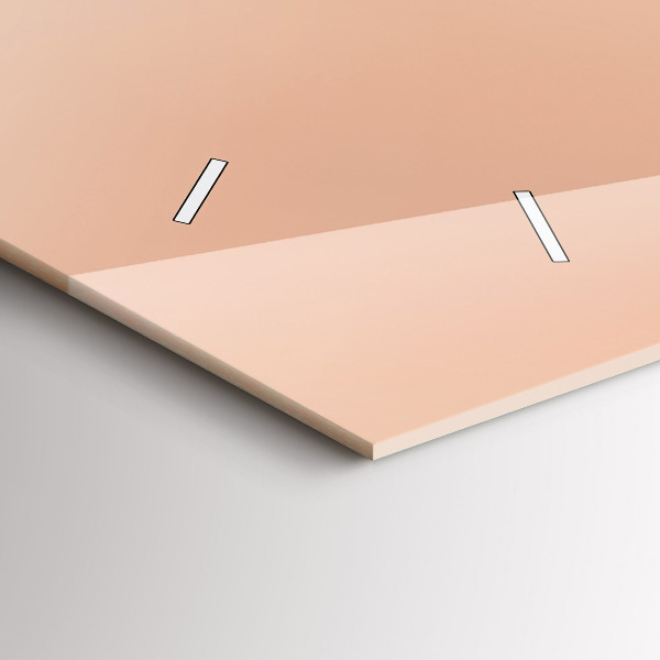 Horizontal wall clock Flamingo illustration