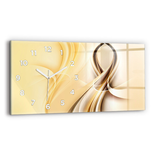 Horizontal wall clock Abstraction waves