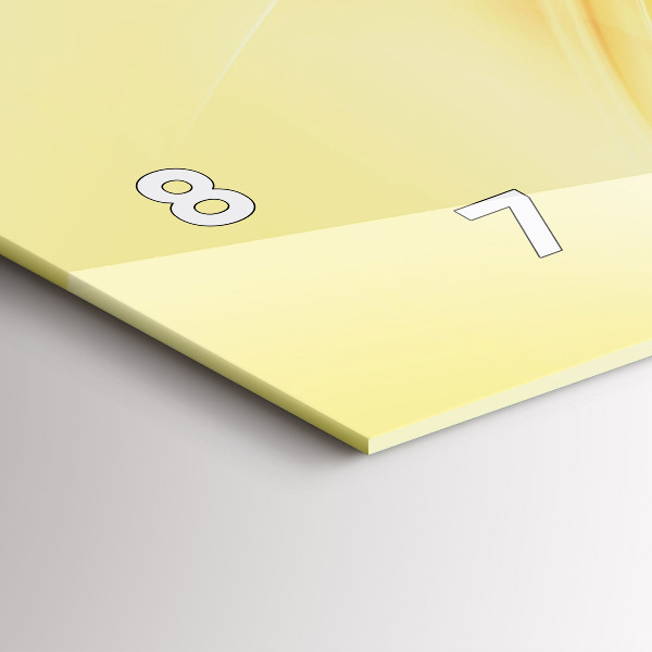 Horizontal wall clock Abstraction waves