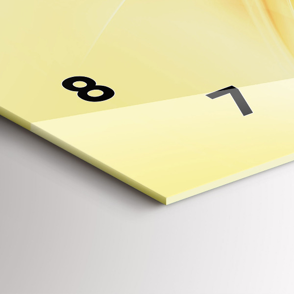 Horizontal wall clock Abstraction waves