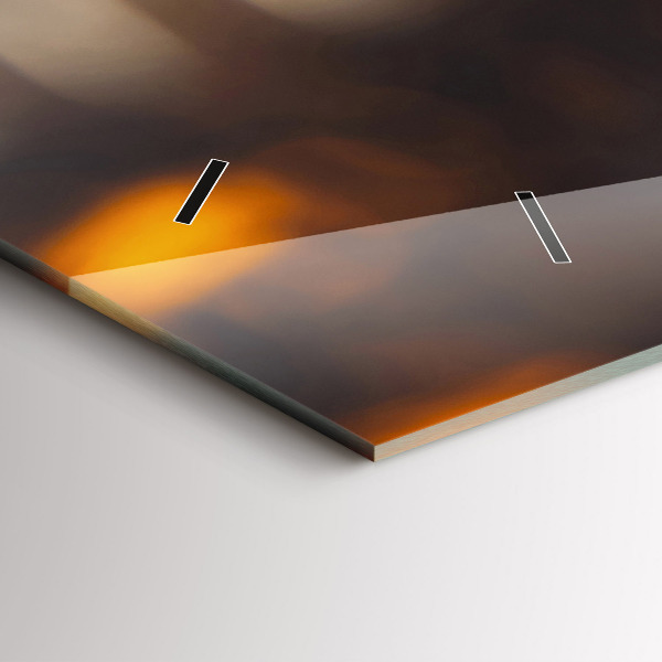 Horizontal wall clock Glass bottles