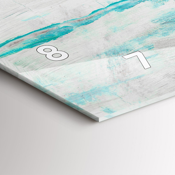 Horizontal wall clock Oil texture abstract