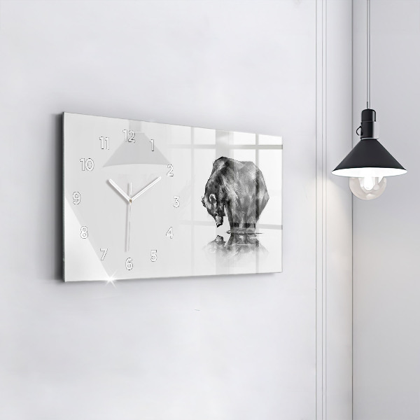 Horizontal wall clock Cartoon bear