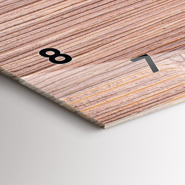 Horizontal wall clock Peppers