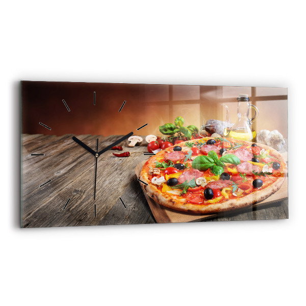 Horizontal wall clock The Culinary Heart of Italy