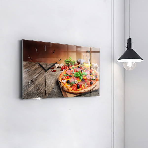 Horizontal wall clock The Culinary Heart of Italy