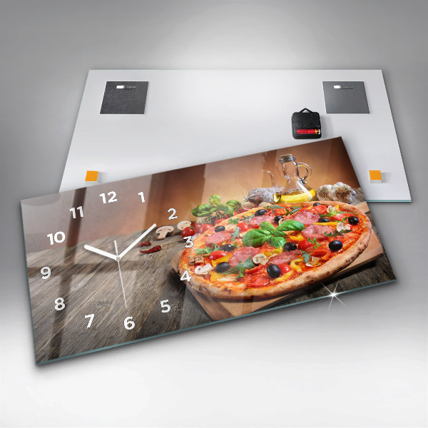 Horizontal wall clock The Culinary Heart of Italy