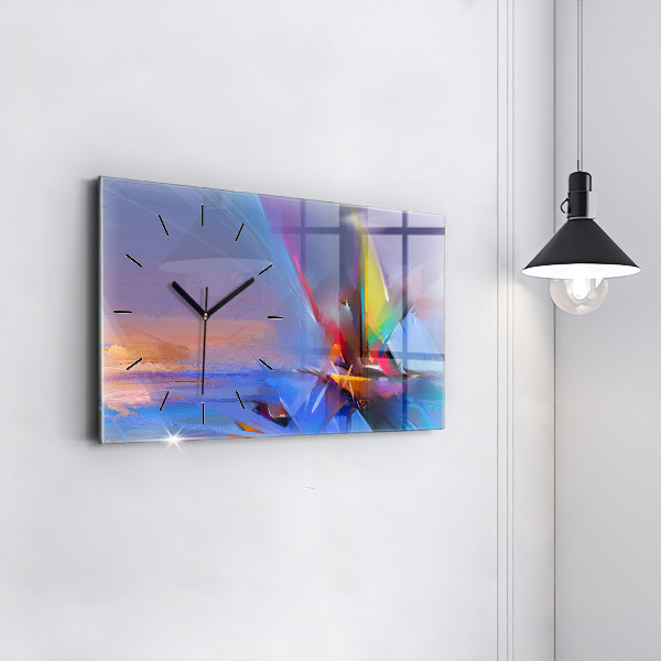 Horizontal wall clock Seascape