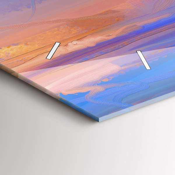 Horizontal wall clock Seascape