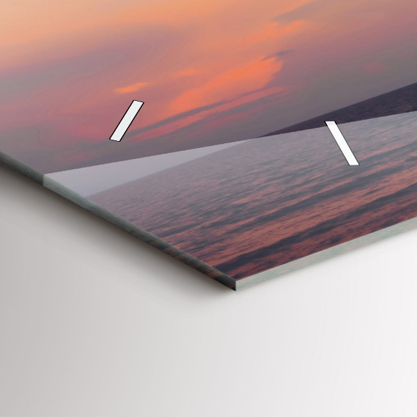 Horizontal wall clock Surfing on the beach