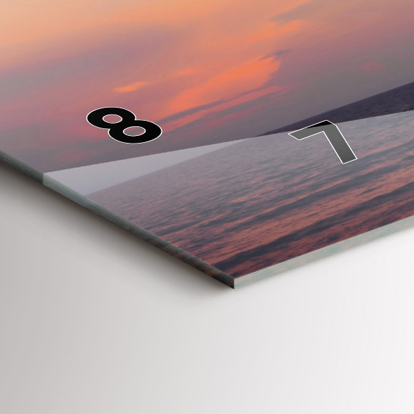 Horizontal wall clock Surfing on the beach