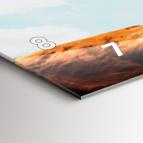 Horizontal wall clock Stuntman and adrenaline