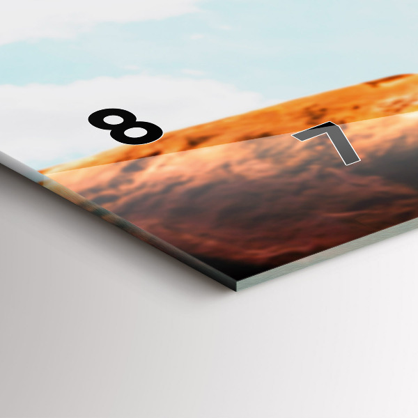 Horizontal wall clock Stuntman and adrenaline