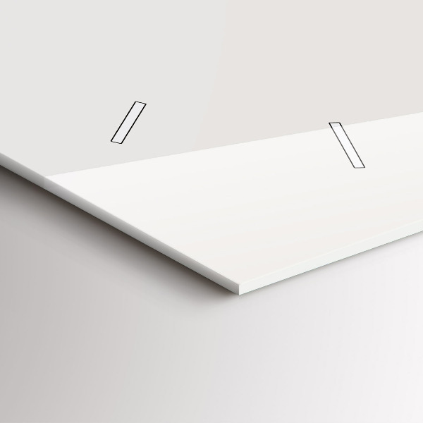 Horizontal wall clock painted portrait of a tiger