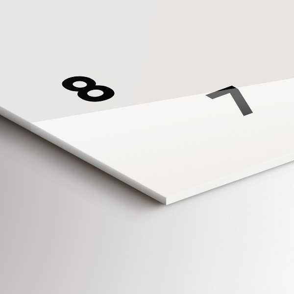 Horizontal wall clock painted portrait of a tiger