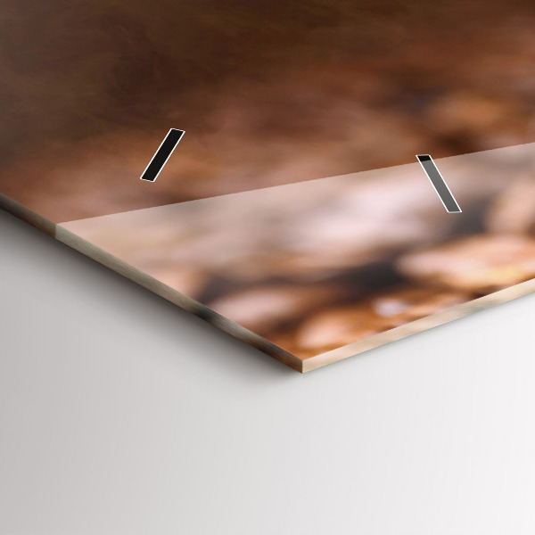 Horizontal wall clock Coffee beans