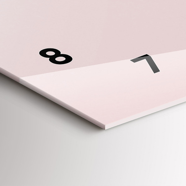 Horizontal wall clock A bouquet of flowers