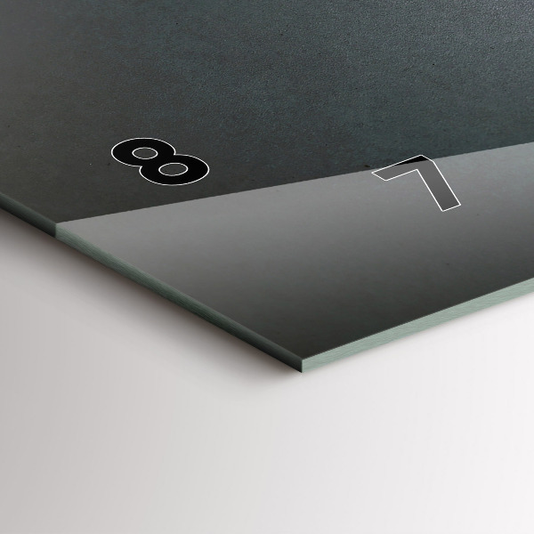 Horizontal wall clock Wanderer in the Dark