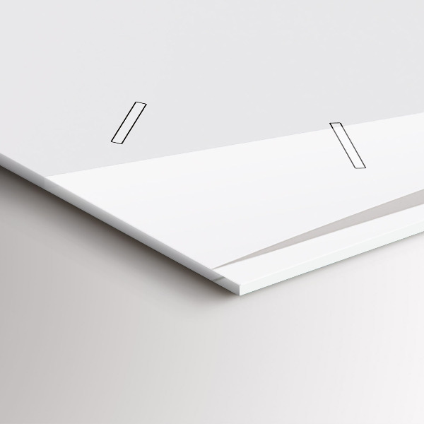 Horizontal wall clock Abstract leaves