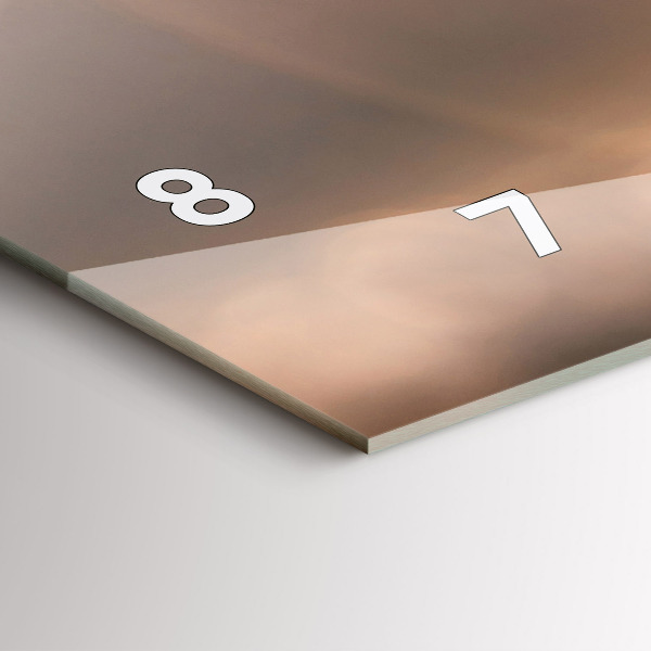 Horizontal wall clock Car on vacation