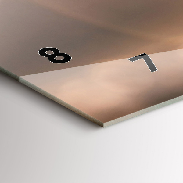 Horizontal wall clock Car on vacation