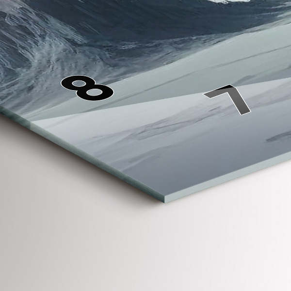 Horizontal wall clock Man Space Planet