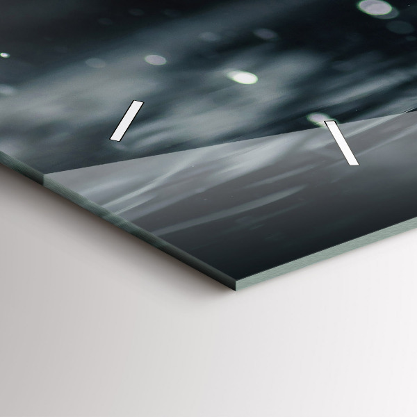 Horizontal wall clock Tomato