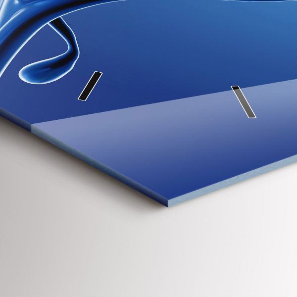 Horizontal wall clock Liquid abstraction