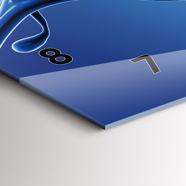 Horizontal wall clock Liquid abstraction