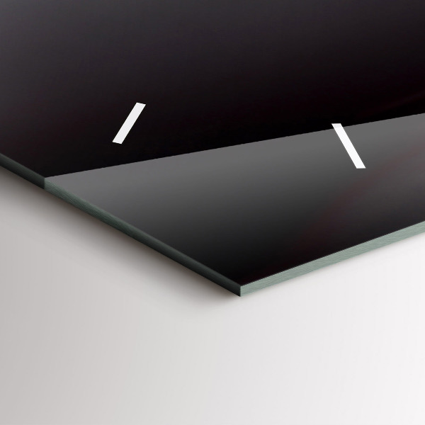 Horizontal wall clock Glass of wine