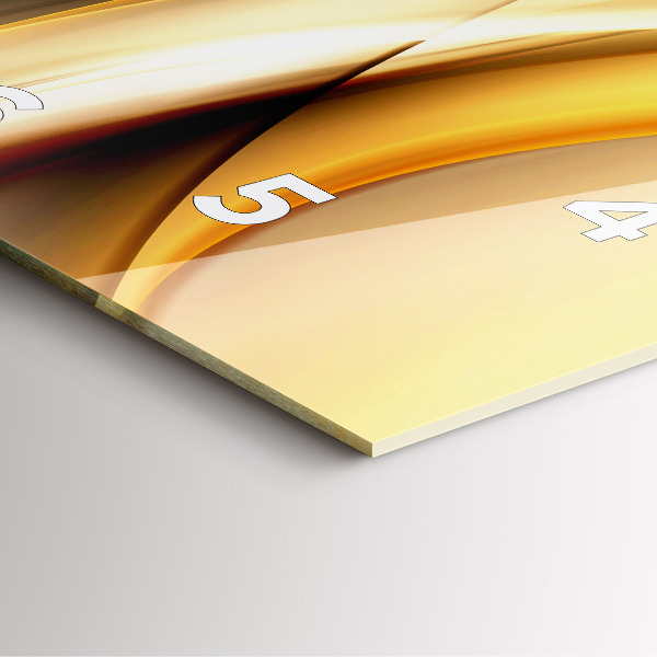 Square wall clock Abstract wave