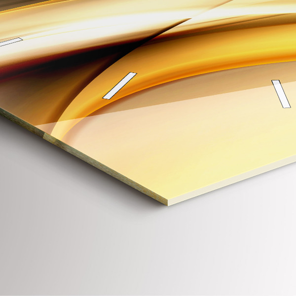 Square wall clock Abstract wave