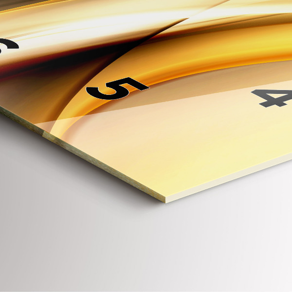 Square wall clock Abstract wave